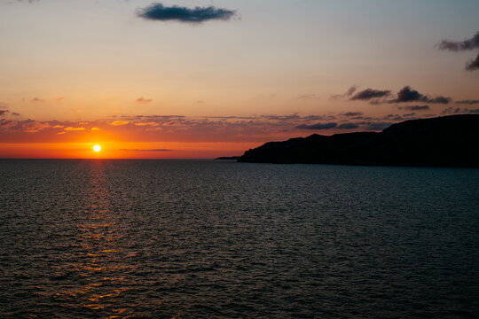 Sunset sky in Marseille