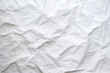 Obraz premium White blank crumpled and creased paper white backgrounds textured.