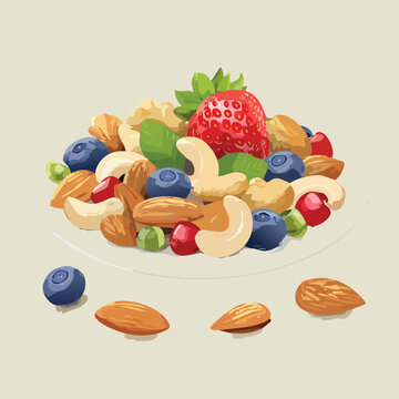 fruit and nuts
