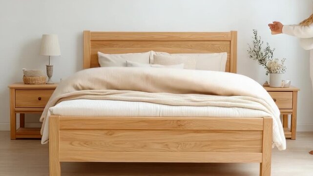 Learn how to make a bed in easy steps. This routine makes the bedroom look neat and organized while adding to a good start of the day