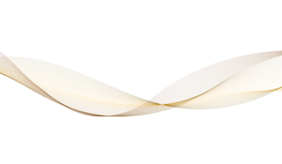 Fotobehang Golven A gold pink and brown wave of particles  abstract gradient wavy smoke lines on transparent background.   © MOST JUTHI KHATUN