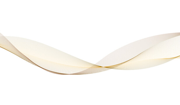 A gold pink and brown wave of particles  abstract gradient wavy smoke lines on transparent background. 