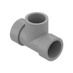 Gray Pvc Pipe Fitting Tee Connector