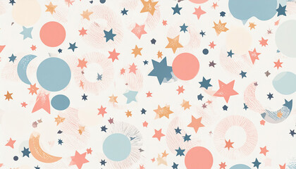 colors modern simple shapes  clean vector style  repeating textile design  aesthetic