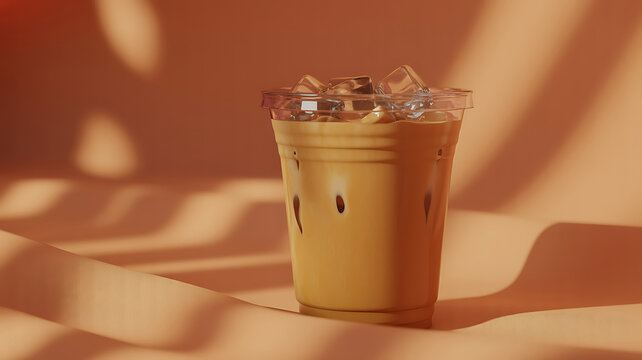 A refreshing glass of iced coffee on a warm sunny day