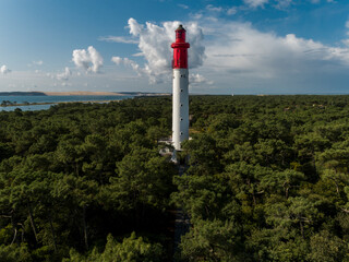 Péninsule du Cap-Ferret, Bassin d'Arcachon, France, Gironde, Nouvelle-Aquitaine, phare du Cap-Ferret © Bob