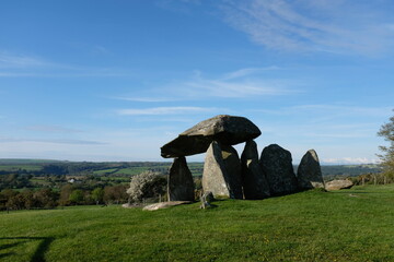Pentre Ifan Dolmen. Nevern, Pembrokeshire, Wales, United Kingdom.