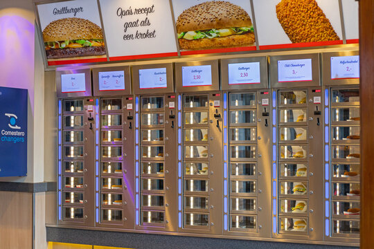 Self Service Febo Burgers Fast Food in Amsterdam Netherlands