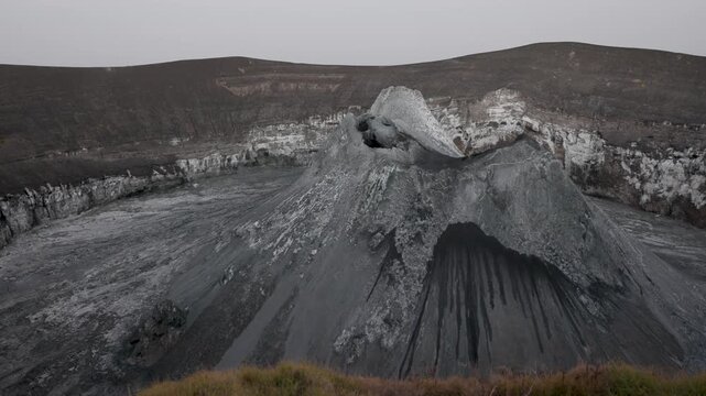 Ol Doinyo Lengai Volcano erupting in Northern Tanzania