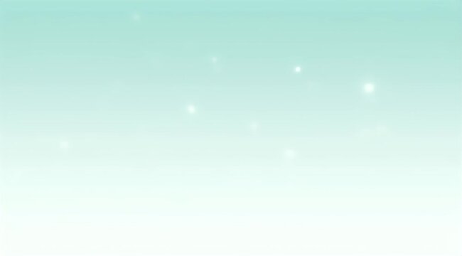 Soft aqua and white gradient background with subtle, glowing light particles