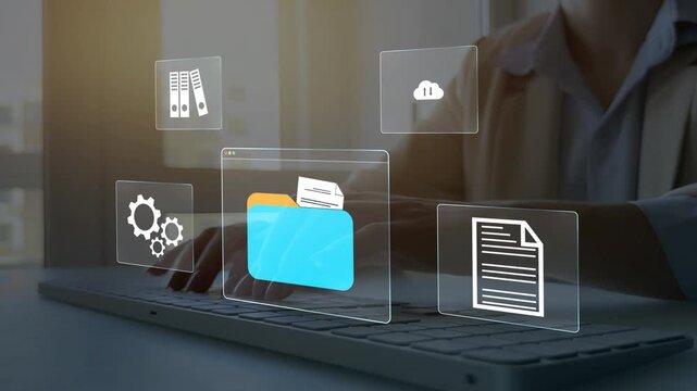 Archiving documents in folders for efficient management secure.	Process automation to efficiently manage files and documentation storage.System online documentation database and document management.