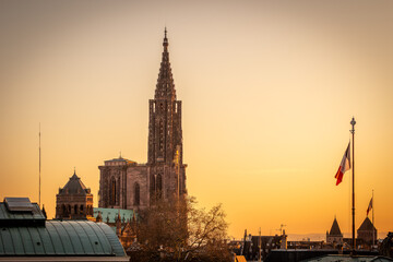 Obraz premium End of the day in Strasbourg in France on March 4st 2026