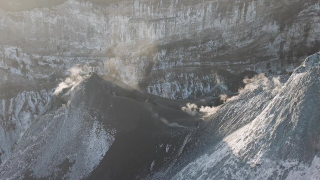 Ol Doinyo Lengai Volcano erupting in Northern Tanzania