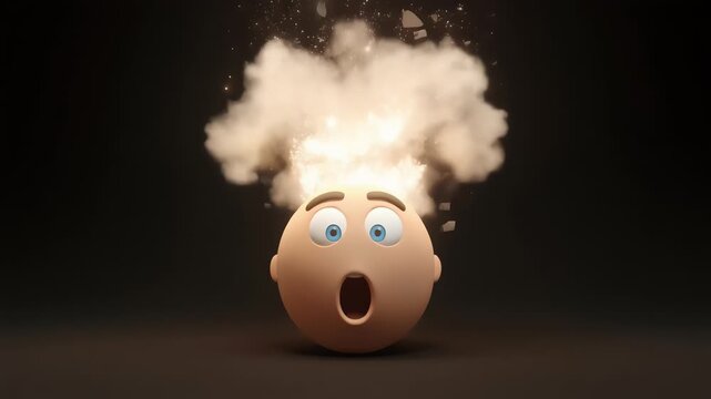 Surprised Egg Faces Various Emotions.