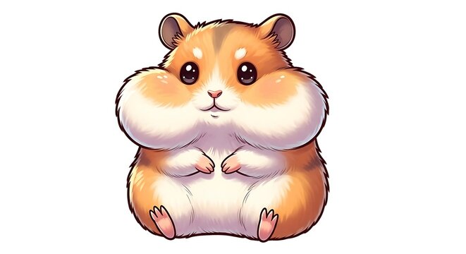 Cartoon hamster illustration