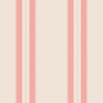 Semininity seamless stripe texture, sample lines fabric textile. Putline background pattern vertical vector in light and red colors.