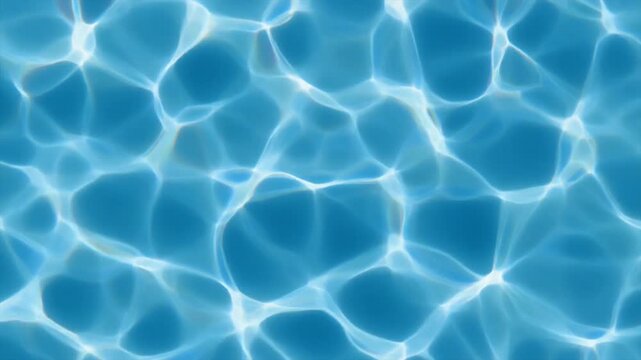 Futuristic looping seamless abstract caustic water background blue tones surreal ambience cascading softly abstract cinematic loop