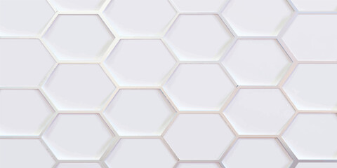 Obraz premium Seamless geometric honeycomb texture featuring a 3d hexagonal grid pattern for a modern technology background or vector wallpaper illustration