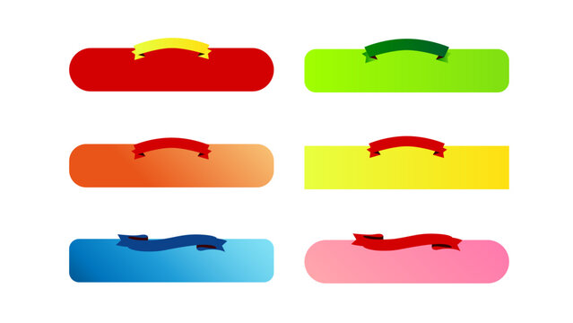 ＣＴＡボタン・ラベル 6セット｜ビジネス・マーケティング用素材セット：30_CTA_btn_横長フレーム