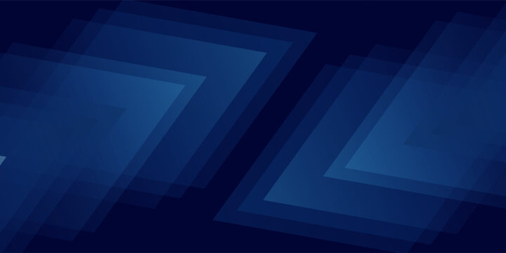 Abstract blue arrow glowing with lighting and line grid on blue background technology hi-tech concept
