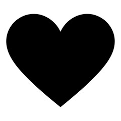Outline Heart Shape Vector Icon for Web Interface