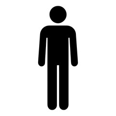 Outline Human Figure Person UI Icon for Web Interface