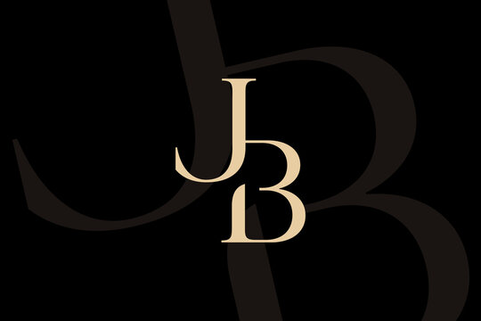 JB or BJ letter logo icon design. Classic style luxury initials monogram.