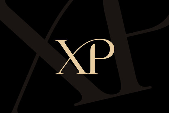 XP or PX letter logo icon design. Classic style luxury initials monogram.