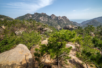 Laoshan district to laoshan and naming, within the territory of the mountains and peaks rise steeply