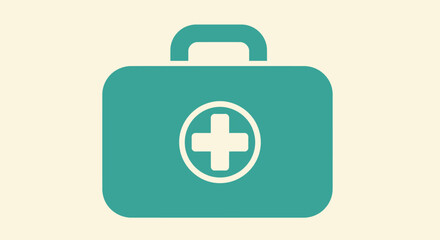 Obraz premium Medical Kit First Aid Box Illustration.