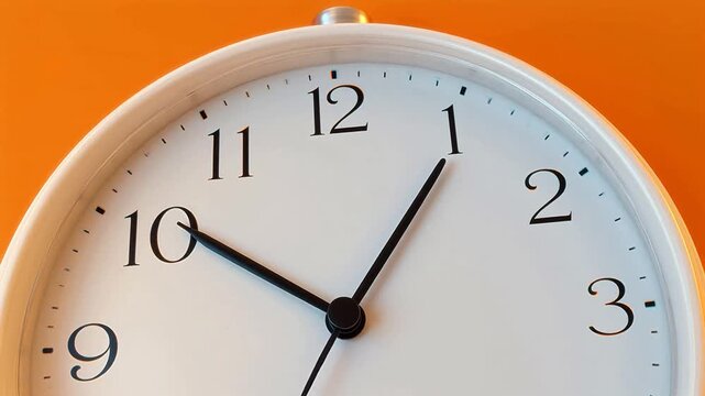 Closeup of a wall clock
