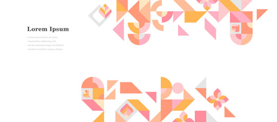 幾何学 抽象 サークル パターン 花 春 背景