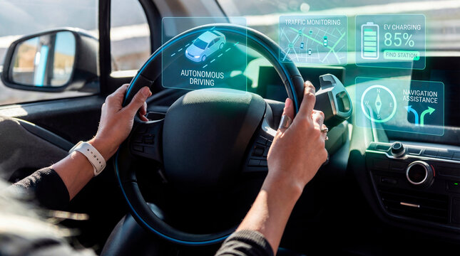 Calm driver observing autonomous EV navigation system