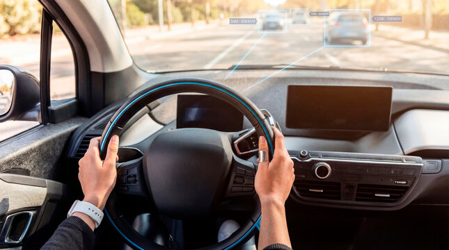 Calm driver assisted by vehicle traffic detection AI system