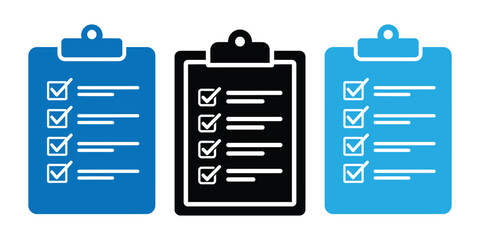 Checklist clipboard icon. note pad icon. © Anamul Haque  Munna