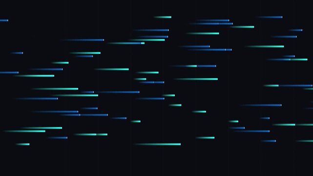 Digital corporate insights with moving line sequences