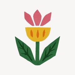 Fototapeta premium Colorful abstract floral illustration