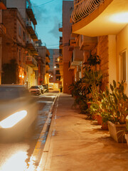 Ulica na Malcie nocą © Anna