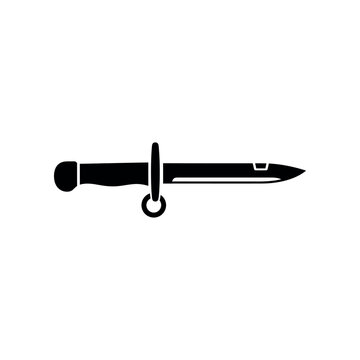 Black Bayonet with Scabbard and Ring.
