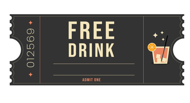 Free Drink Voucher Template