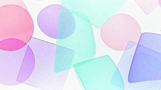 Colorful overlapping geometric shapes
