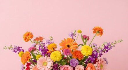 Obraz premium Vibrant flowers for mom on mother's day a colorful bouquet to celebrate love and appreciation