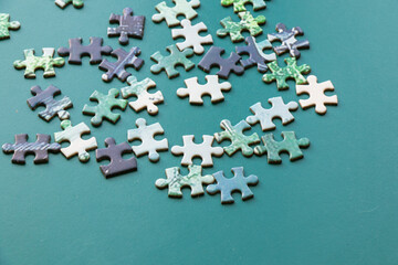 Colorful jigsaw puzzle