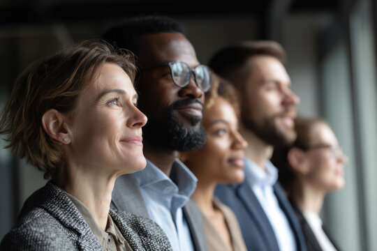Diverse business person modern office teamwork inclusion concept confident face