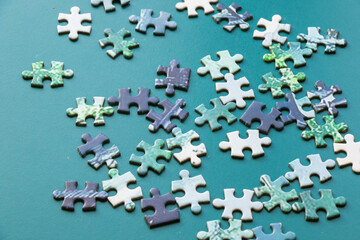 Colorful jigsaw puzzle