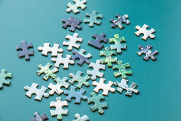 Colorful jigsaw puzzle
