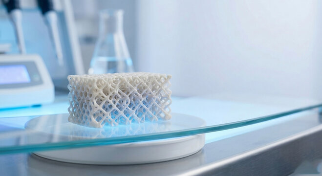 3D printed biocompatible bone scaffold for medical tissue engineering