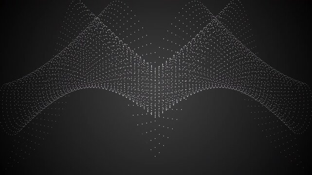Looping Particle Ribbon Background with Twisting Cosmic Flow
