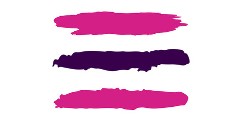 Obraz premium Collection of hand drawn colorful grunge brushes. Vector Grunge Brushes. Dirty Artistic Design Elements. Creative Design Elements. Rainbow background. Distress Frame, Logo, Banner, Wallpaper.