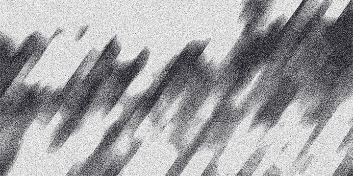 Abstract grayscale background with diagonal striped patterns and a grainy texture, creating a dynamic and textured visual for graphic design and digital art applications